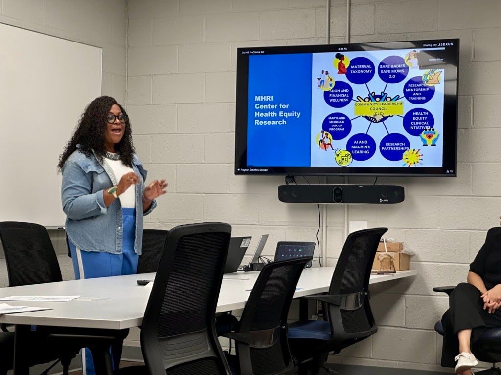 Karey M. Sutton, PhD, the scientific director for health equity research at the MedStar Health Research Institute (MHRI), presents on "MHRI Center for Health Equity Research".